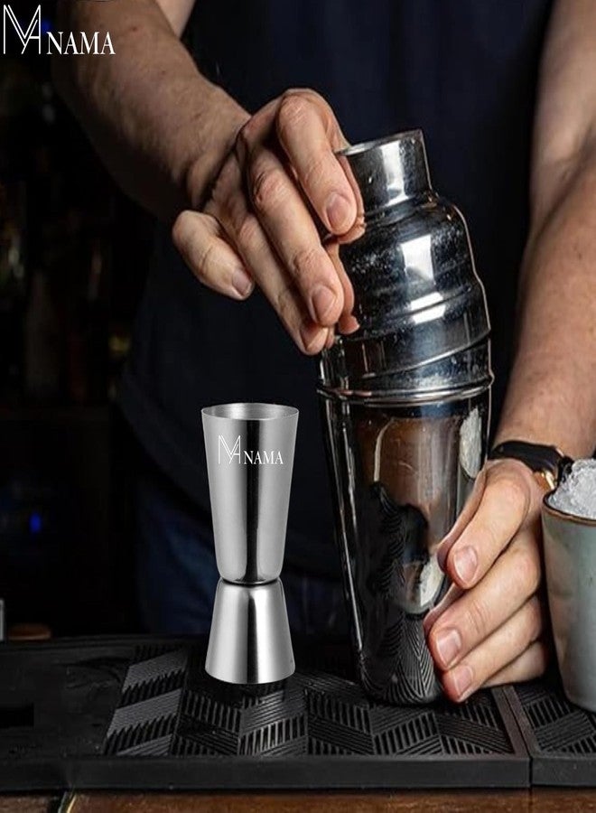 NAMA Stainless Steel Tall Peg Measure 30/60ml | Cocktail Jigger|Double Side Drink Measuring Bar Tool | Essential Tool for Bartenders Shot Glass | Accurate Drink Measurer | Silver - Image 5